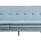 ACME Savilla Adjustable Sofa, Blue Linen & Oak Finish