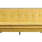 ACME Savilla Adjustable Sofa, Yellow Linen & Oak Finish