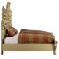 ACME Seville Eastern King Bed, PU & Gold Finish