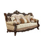 ACME Shalisa Sofa w/7 Pillows, Fabric & Walnut