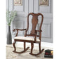 ACME Sheim Rocking Chair, Beige Fabric & Cherry