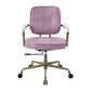 ACME Siecross Office Chair, Pink Top Grain Leather