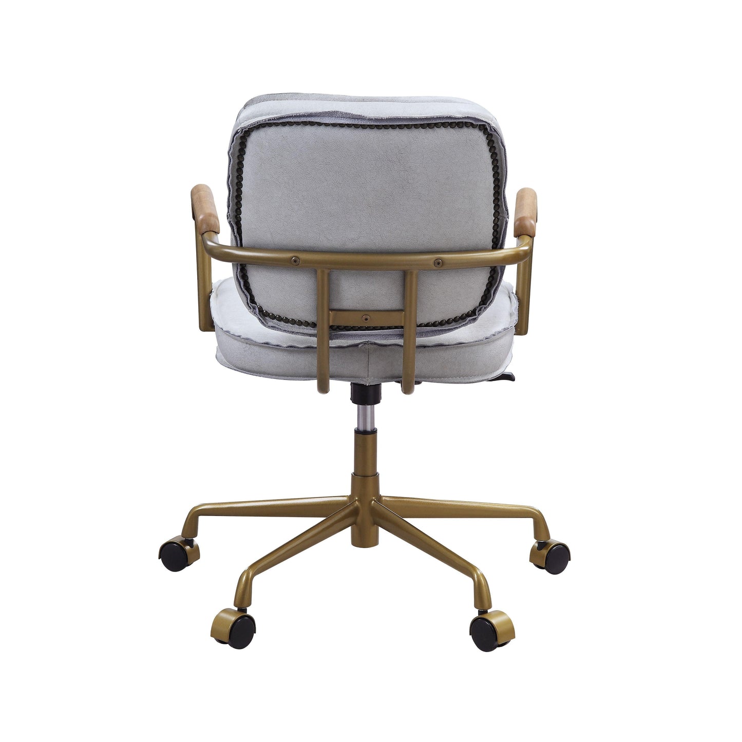 ACME Siecross Office Chair, Vintage White Top Grain Leather