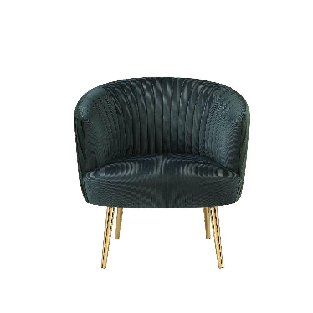 ACME Sigurd Accent Chair, Velvet & Gold