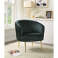 ACME Sigurd Accent Chair, Velvet & Gold