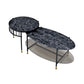 ACME Silas Nesting Coffee Table, Faux Marble Top & Black Finish