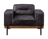 ACME Silchester Chair, Antique Ebony Top Grain Leather