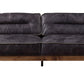 ACME Silchester Sofa, Antique Ebony Top Grain Leather