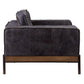 ACME Silchester Sofa, Antique Ebony Top Grain Leather