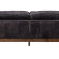 ACME Silchester Sofa, Antique Ebony Top Grain Leather