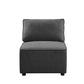 ACME Silvester Modular Armless Chair, Gray Fabric