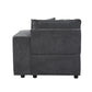 ACME Silvester Modular Right Facing Chair w/2 Pillows, Gray Fabric