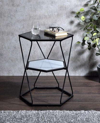 ACME Sinnis Accent Table, Black Finish