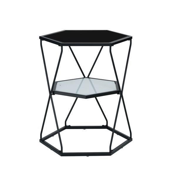 ACME Sinnis Accent Table, Black Finish