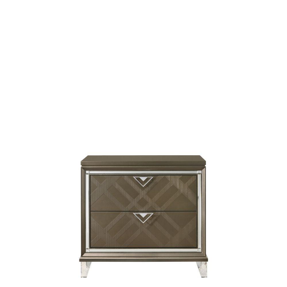 ACME Skylar Nightstand, Dark Champagne