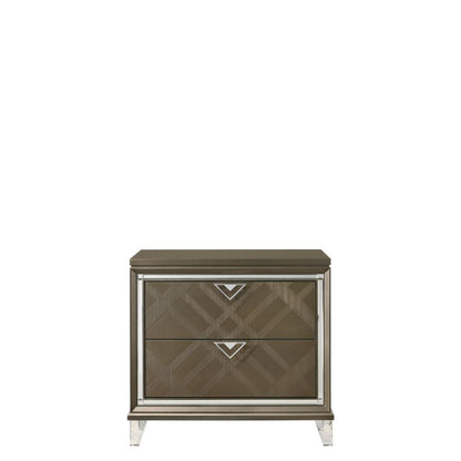 ACME Skylar Nightstand, Dark Champagne