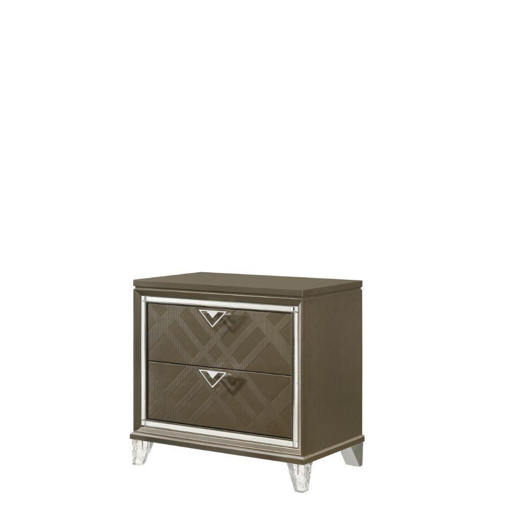 ACME Skylar Nightstand, Dark Champagne