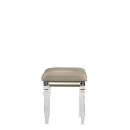 ACME Skylar Vanity Stool, PU & Dark Champagne