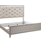 ACME Sliverfluff California King Bed, PU & Champagne Finish