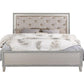 ACME Sliverfluff California King Bed, PU & Champagne Finish