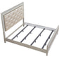 ACME Sliverfluff California King Bed, PU & Champagne Finish