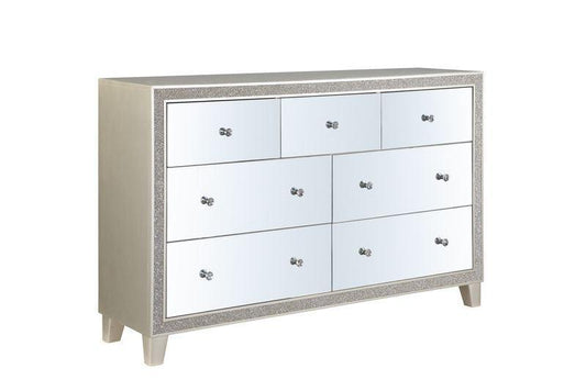 ACME Sliverfluff Dresser, Mirrored & Champagne Finish