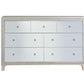 ACME Sliverfluff Dresser, Mirrored & Champagne Finish