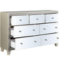 ACME Sliverfluff Dresser, Mirrored & Champagne Finish