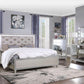 ACME Sliverfluff Eastern King Bed, PU & Champagne Finish