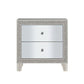 ACME Sliverfluff Nightstand, Mirrored & Champagne Finish