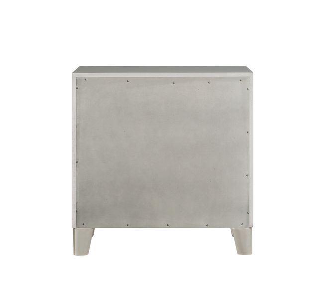 ACME Sliverfluff Nightstand, Mirrored & Champagne Finish