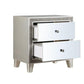 ACME Sliverfluff Nightstand, Mirrored & Champagne Finish