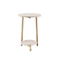 ACME Snare Side Table, Natural & Champagne Finish