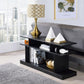 ACME Sollix Sofa Table, Black Finish