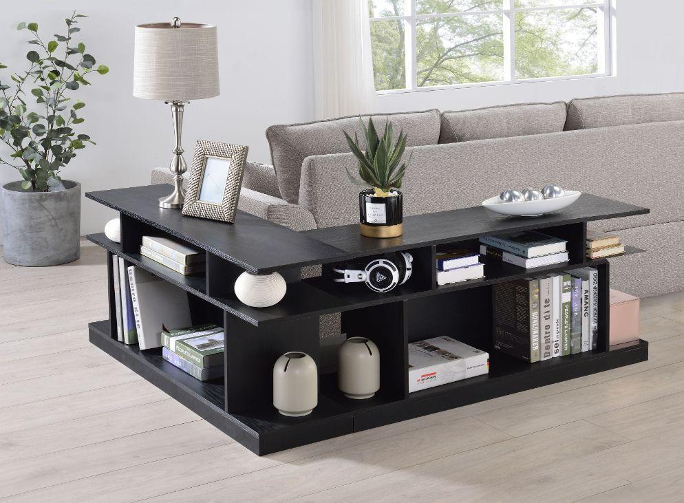 ACME Sollix Sofa Table, Black Finish