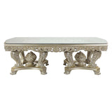 ACME Sorina Dining Table , Antique Gold Finish