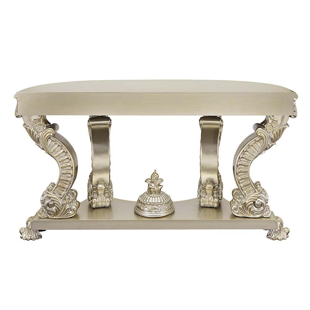 ACME Sorina Sofa Table, Antique Gold Finish