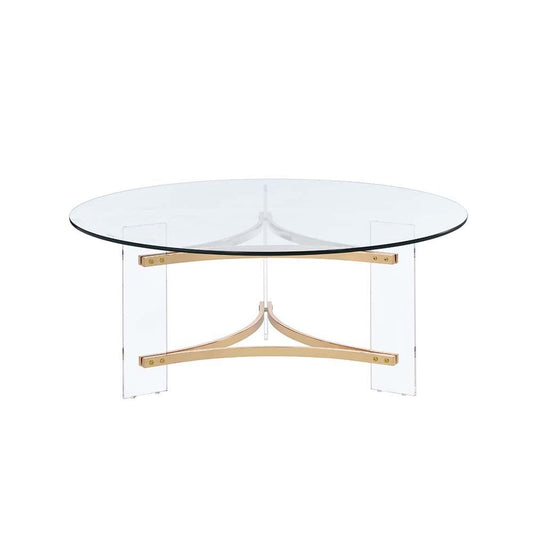 ACME Sosi Coffee Table  , Gold Finish