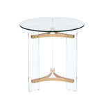 ACME Sosi End Table, Gold Finish