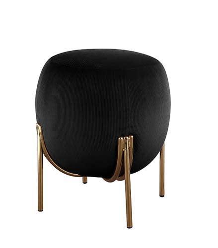 ACME Spraxis Ottoman, Black Corduroy