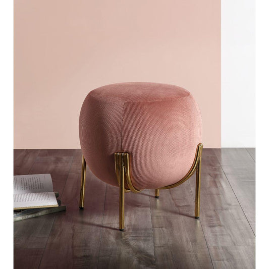 ACME Spraxis Ottoman, Dusty Rose Corduroy