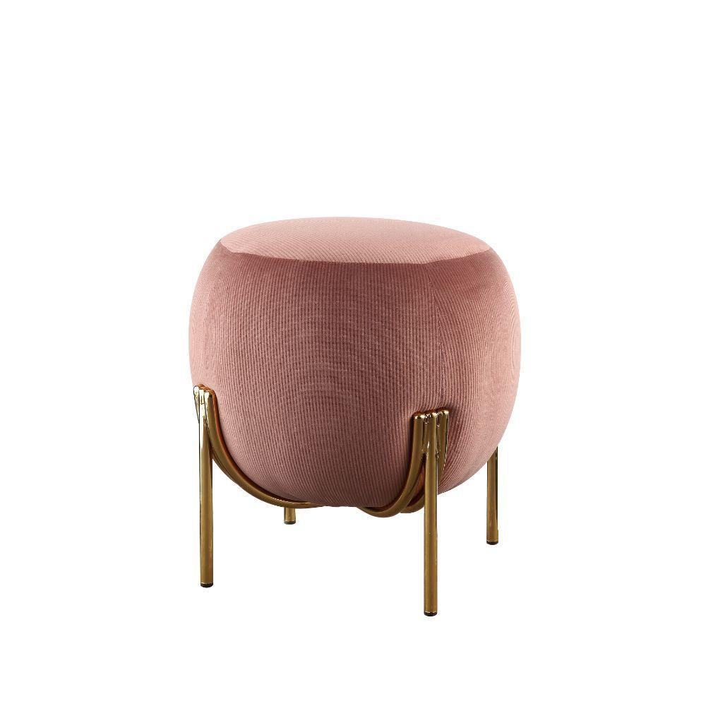 ACME Spraxis Ottoman, Dusty Rose Corduroy