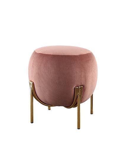 ACME Spraxis Ottoman, Dusty Rose Corduroy