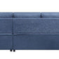 ACME Strophios Reversible Sleeper Sofa, Blue Fabric