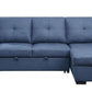 ACME Strophios Reversible Sleeper Sofa, Blue Fabric