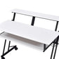 Suitor Music Recording Studio Desk, White & Black