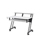Suitor Music Recording Studio Desk, White & Black