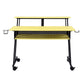 Suitor Music Recording Studio Desk, Yellow & Black