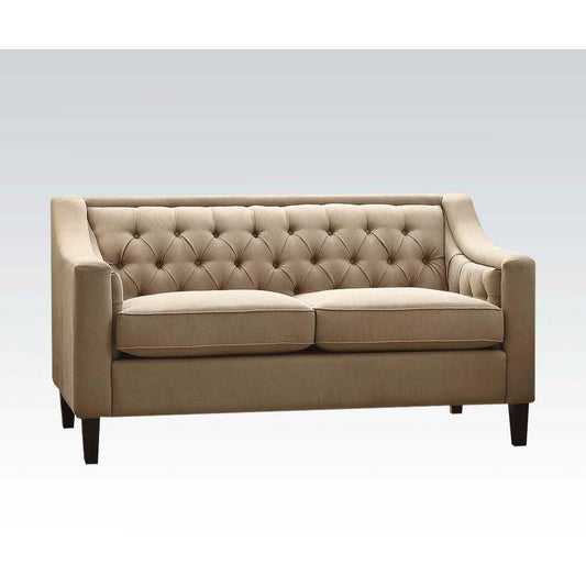 ACME Suzanne Loveseat, Beige Fabric