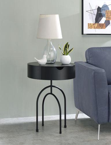 ACME Talos Accent Table, Black Finish